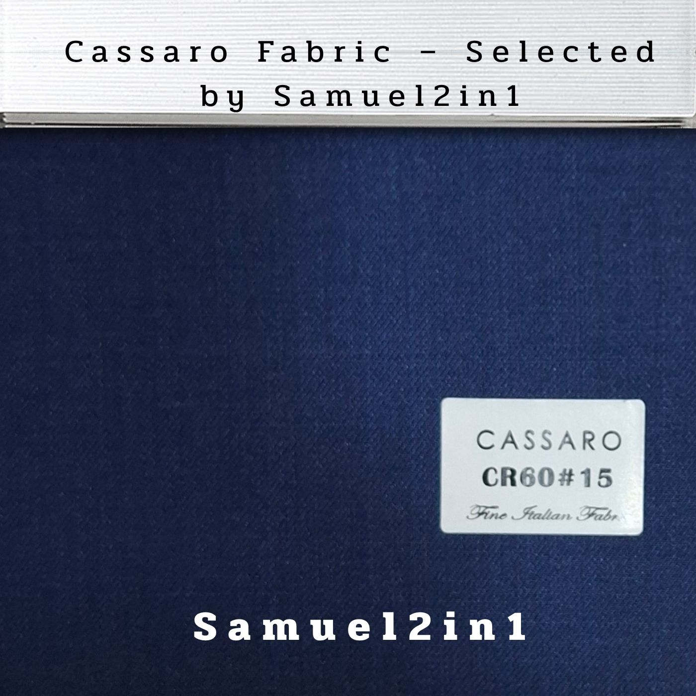 DEEP NAVY – CR60#15 Cassaro Fine Italian Fabric