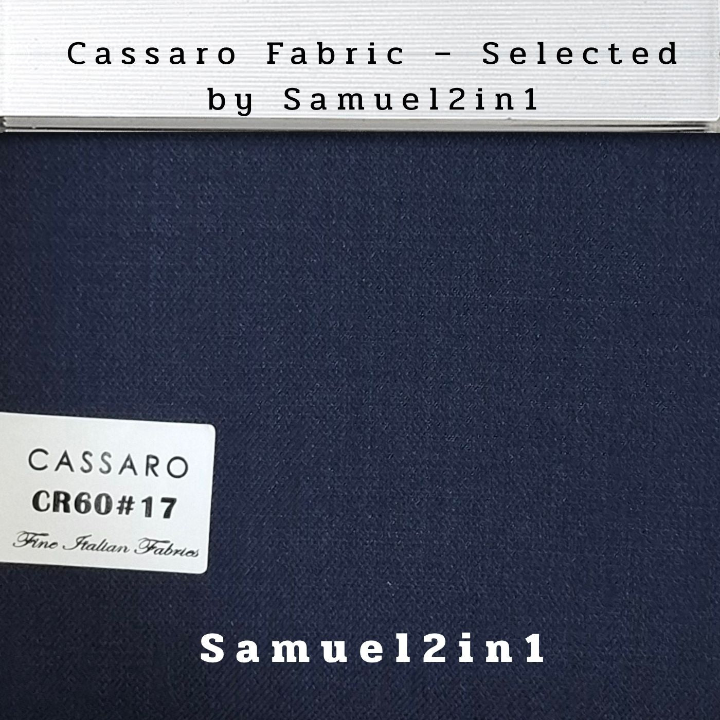 GREENISH NAVY – CR60#17 Cassaro Fine Italian Fabric