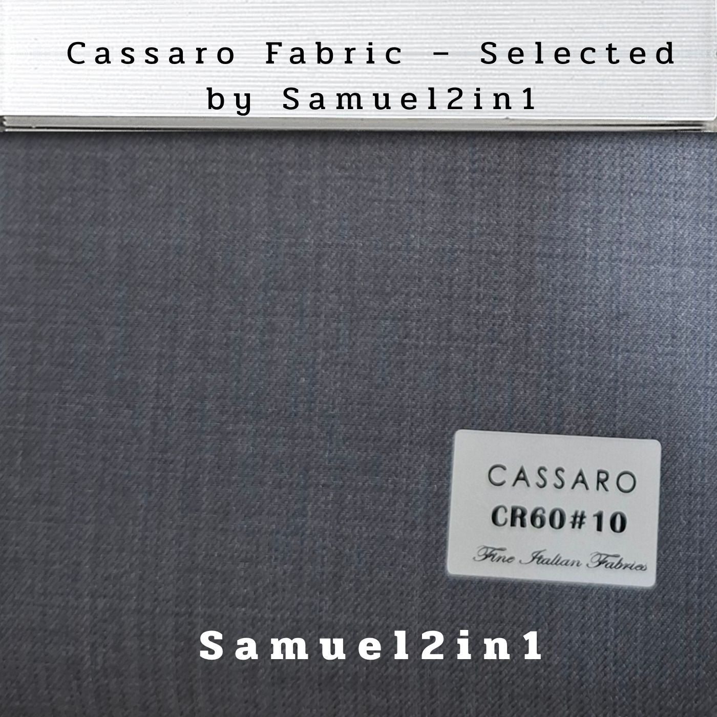 SLATE GRAY – CR60#10 Cassaro Fine Italian Fabric