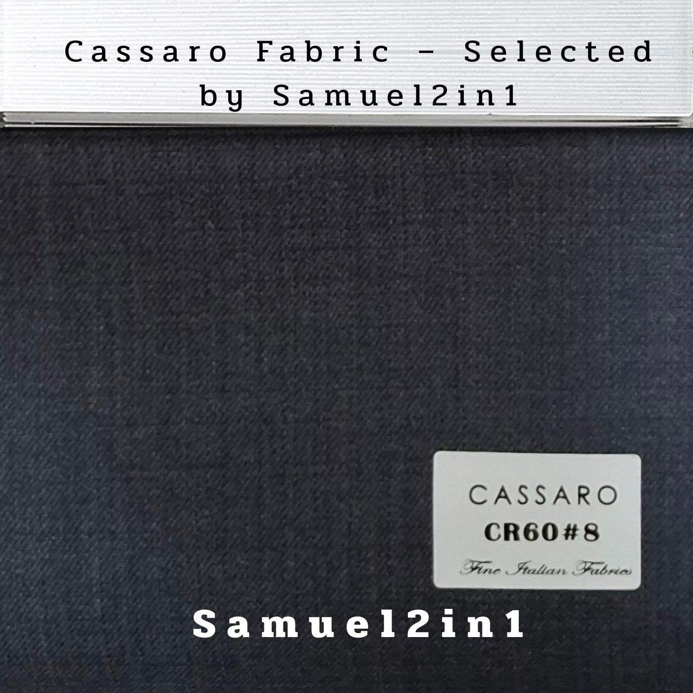DARK CHARCOAL GRAY – CR60#8 Cassaro Fine Italian Fabric