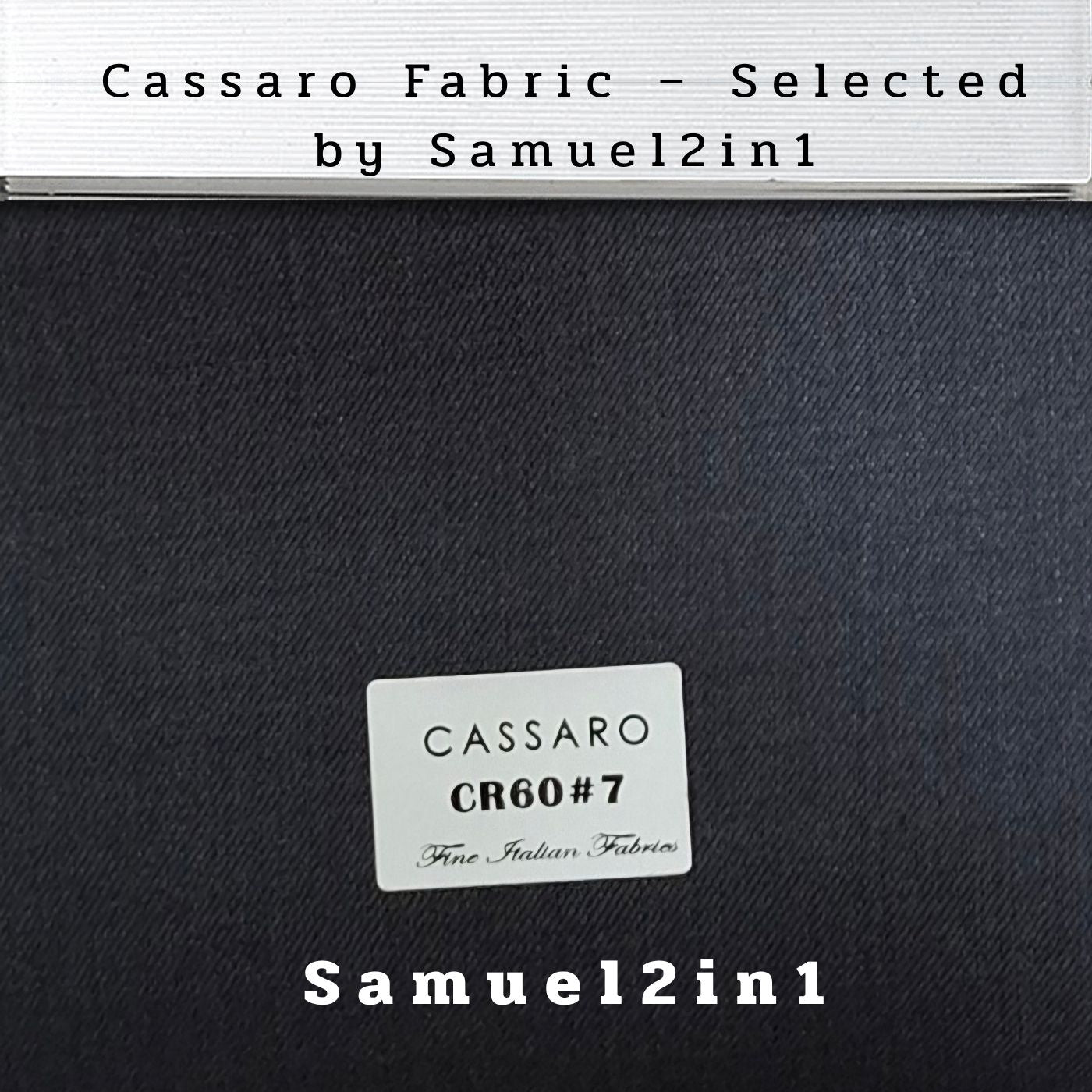 DEEP CHARCOAL – CR60#7 Cassaro Fine Italian Fabric