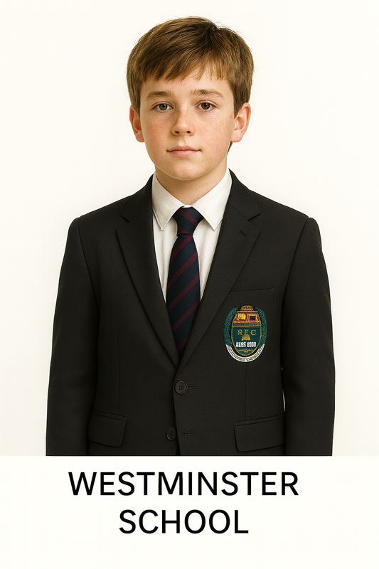 Westminster School Blazer with Embroidered Crest – Made to Order