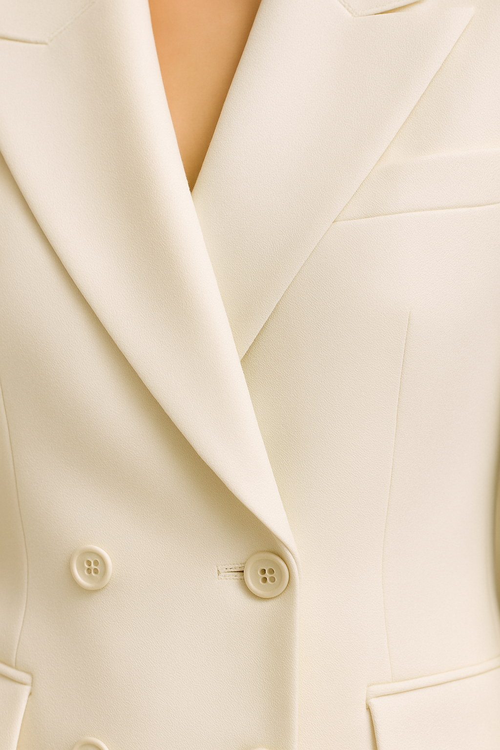 Made-to-Order White Double-Breasted Cashmere Women’s Suit | Samuel2in1 Tailoring