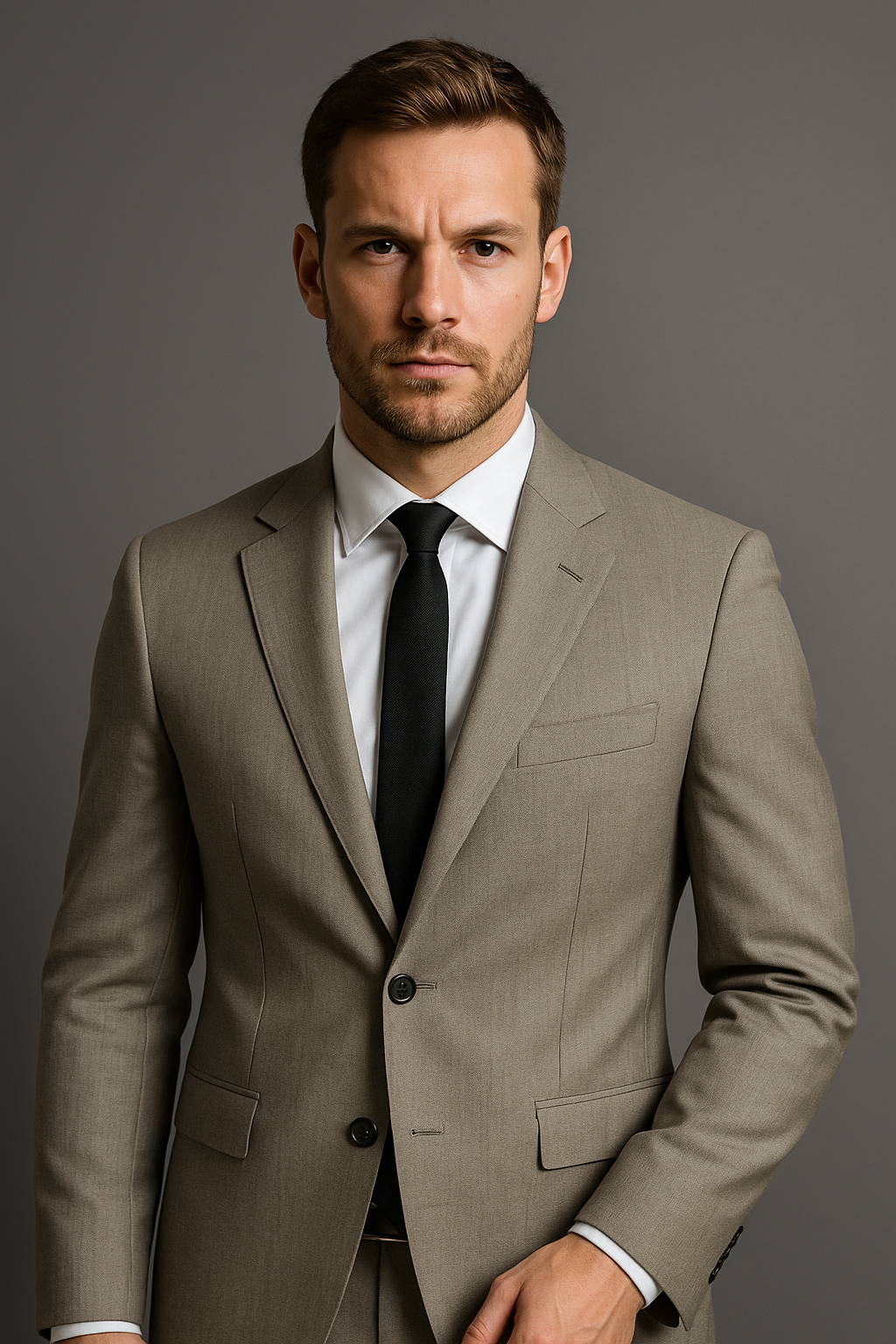 LIGHT TAUPE – CR60#1 Cassaro Fine Italian Fabric