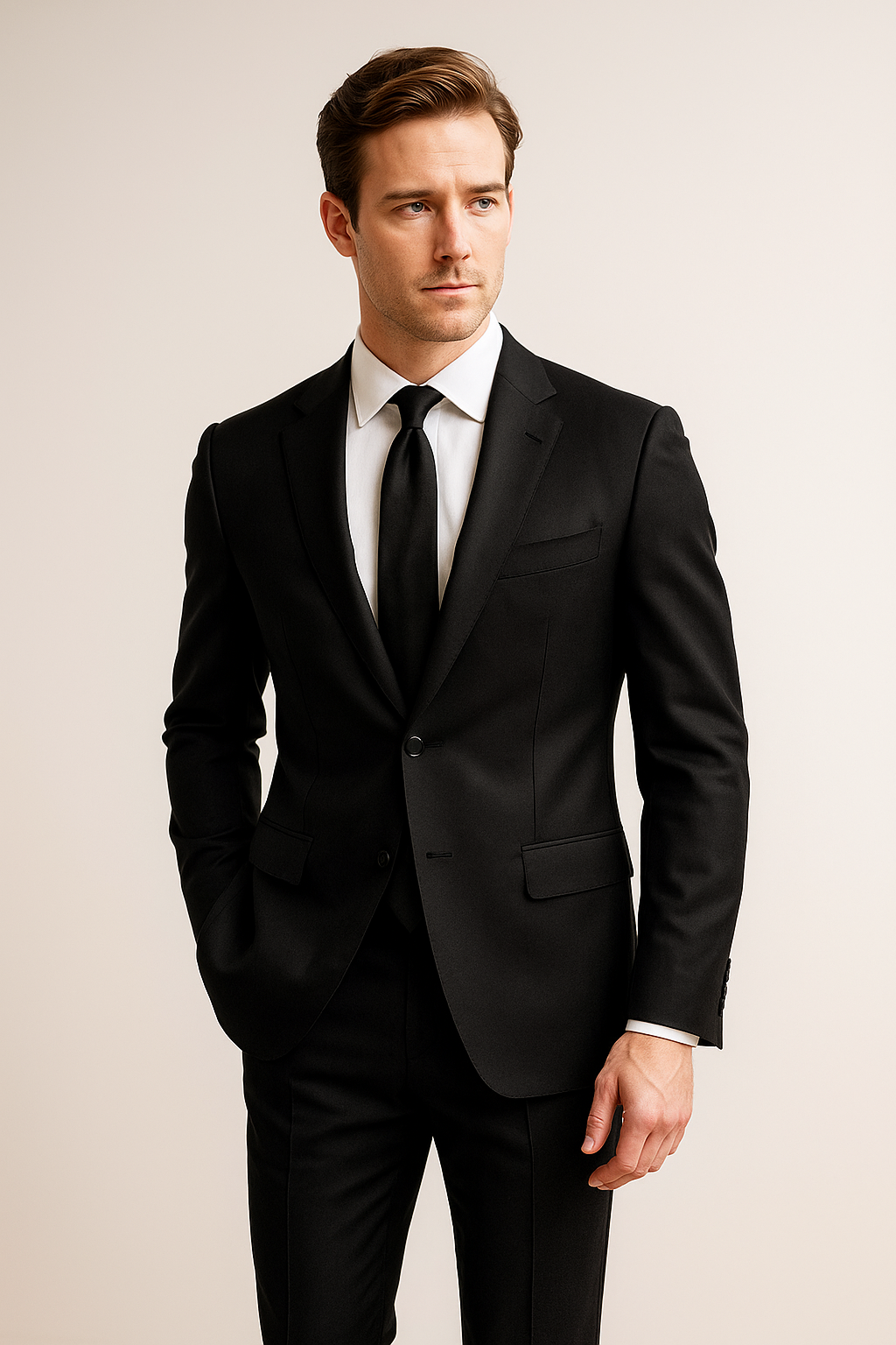 JET BLACK – CR60#18 Cassaro Fine Italian Fabric