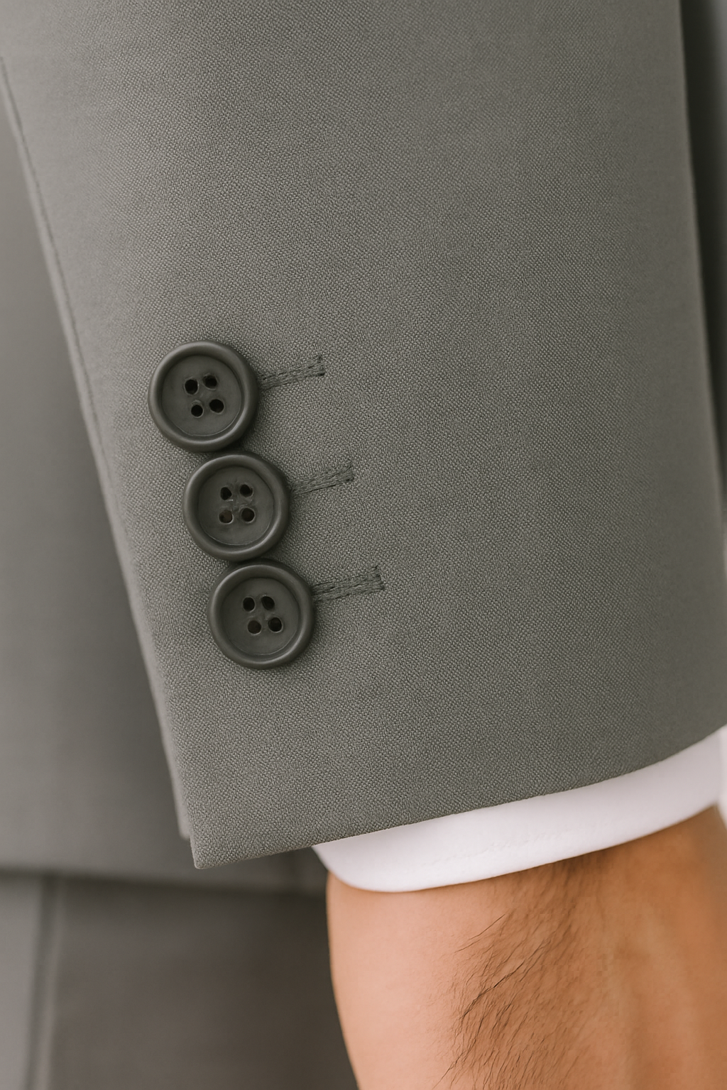 Samuel2in1 Made to Order – Classic Light Grey Business Suit | Notch Lapel