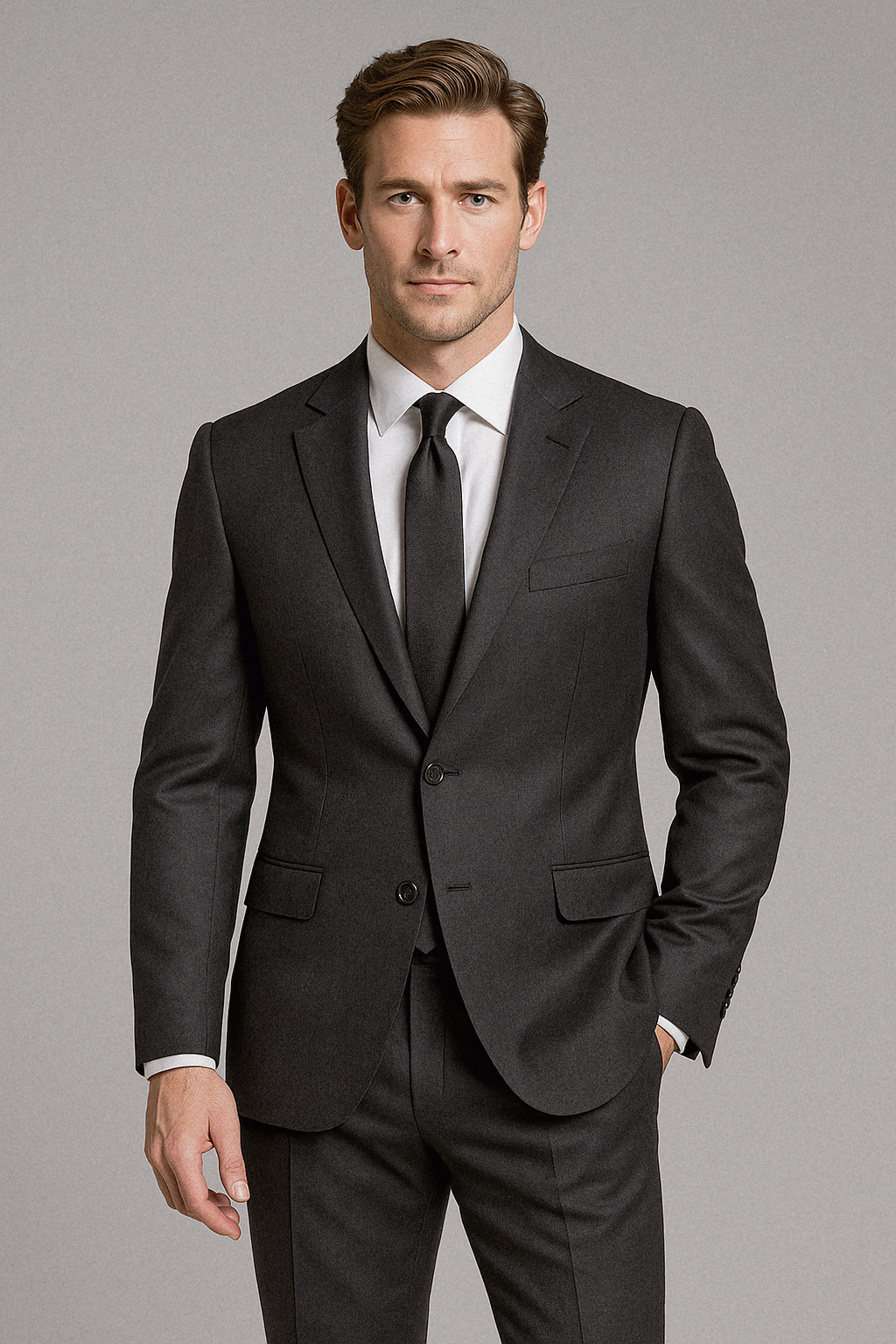 DEEP CHARCOAL – CR60#7 Cassaro Fine Italian Fabric