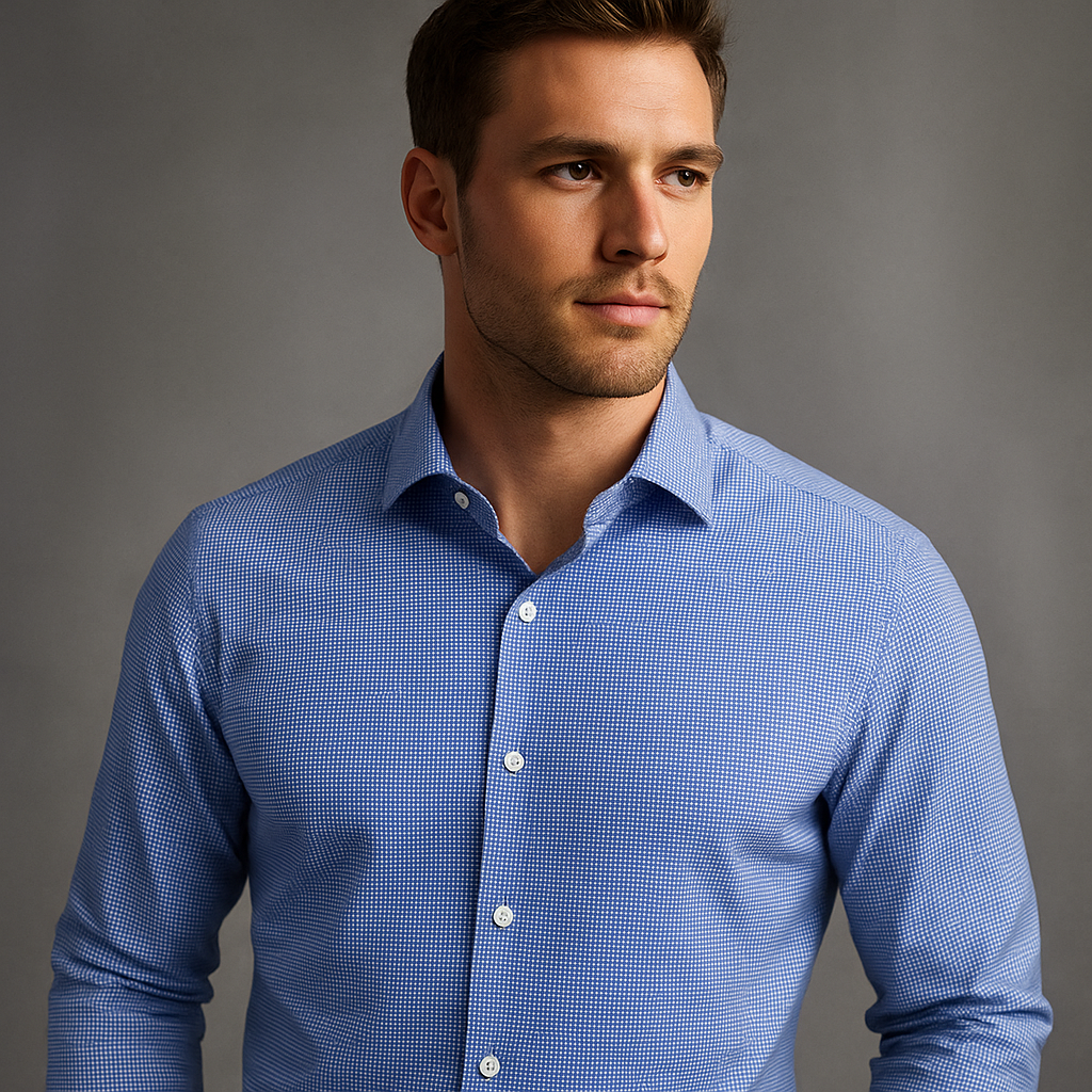 Pure Cotton Luxury Fabric – Code S805-35 (Blue)