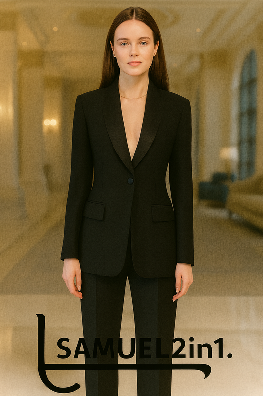 Made to Order Women’s Black Suit | Samuel2in1