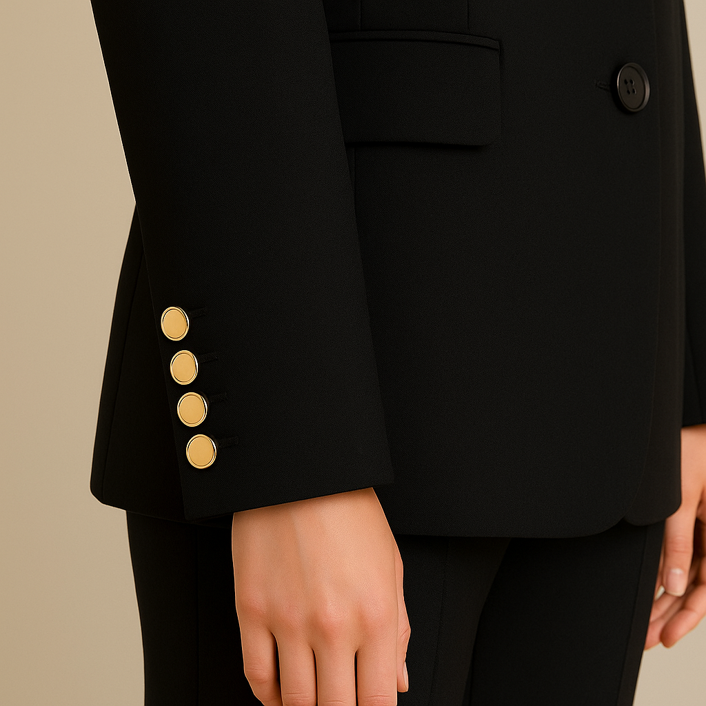 Made-to-Order Women’s Black Suit – Premium Tailored Pantsuit by Samuel2in1
