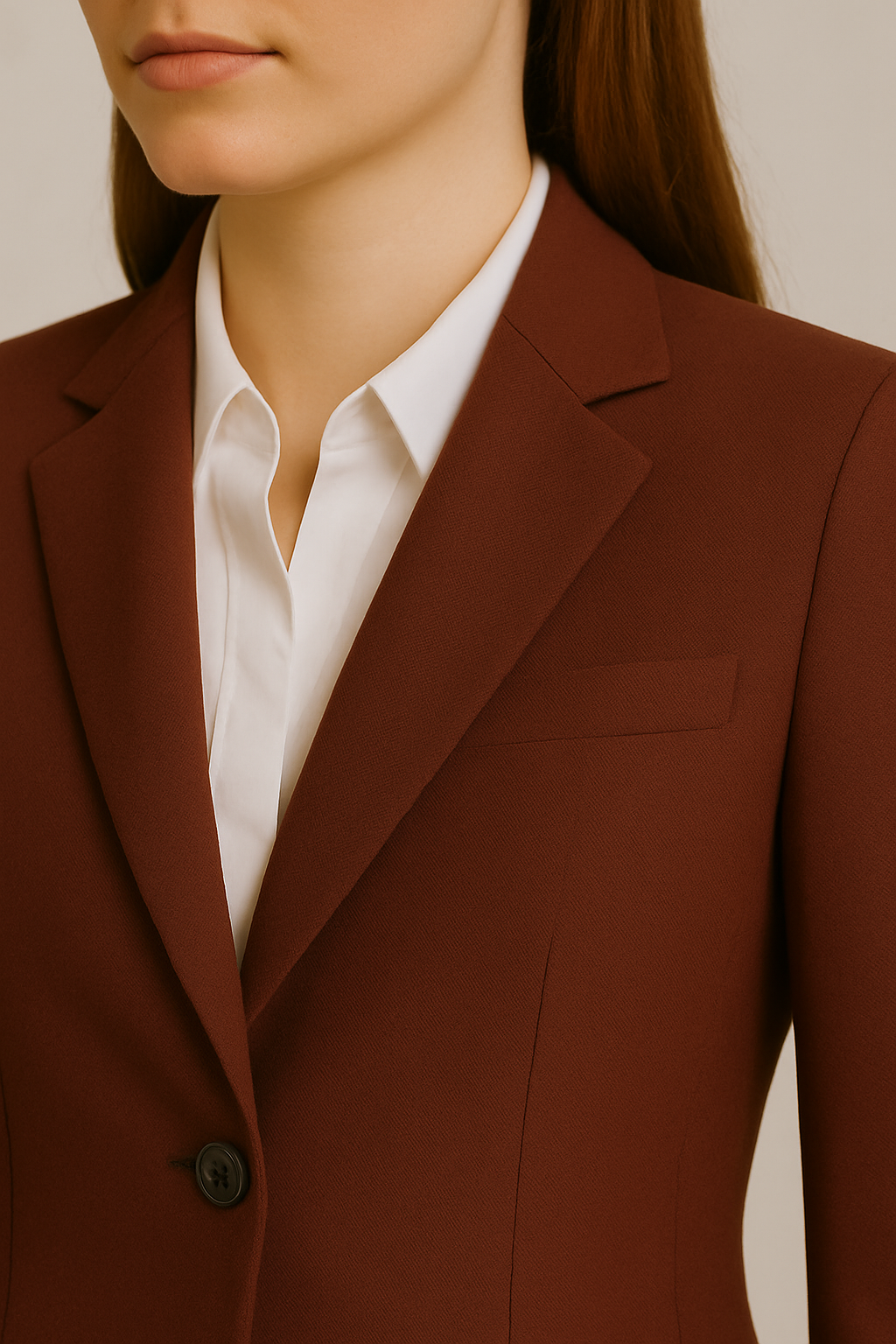 Burgundy Women’s Classic Single-Breasted Suit – Samuel2in1 Premium Tailoring