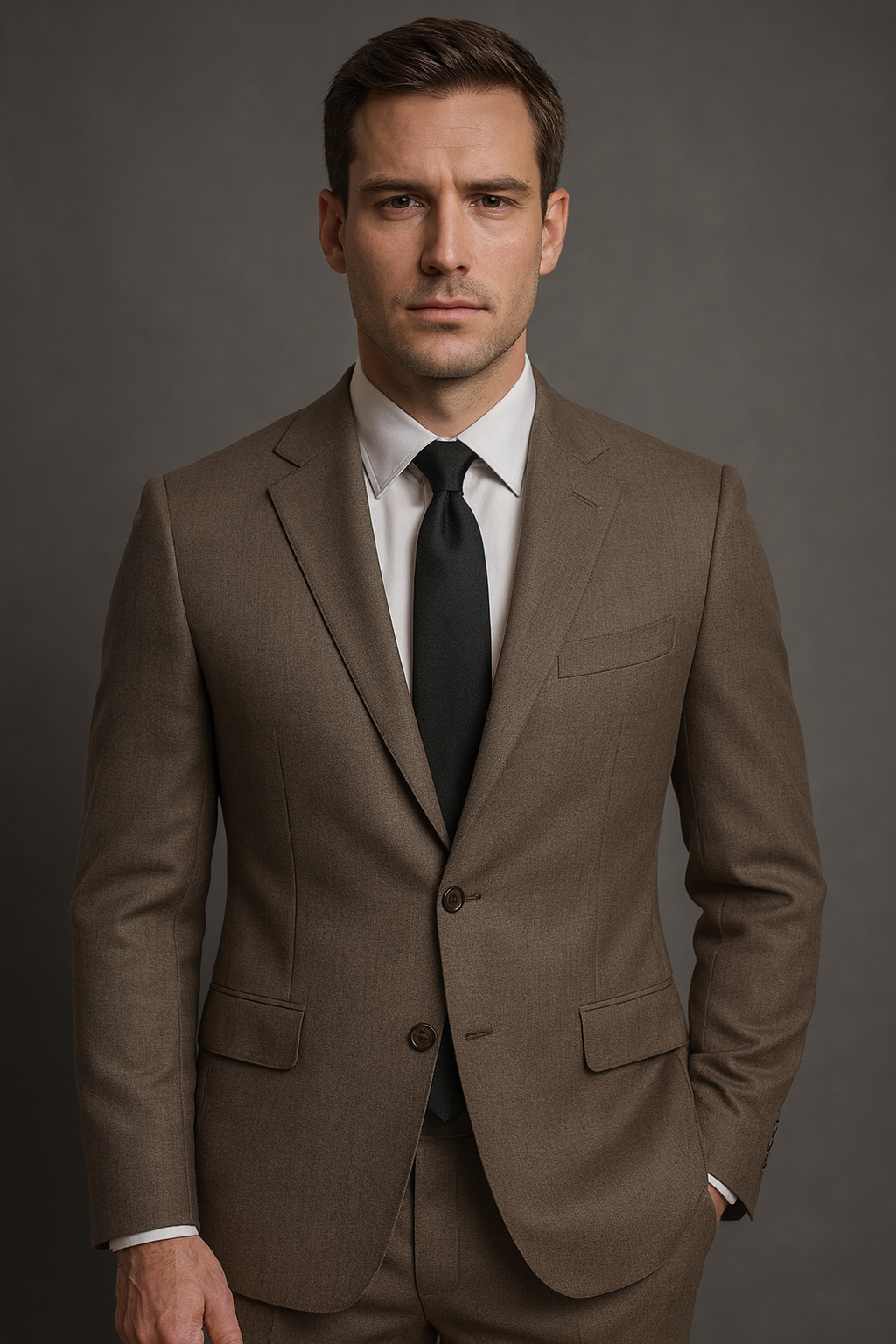 WARM TAUPE – CR60#3 Cassaro Fine Italian Fabric