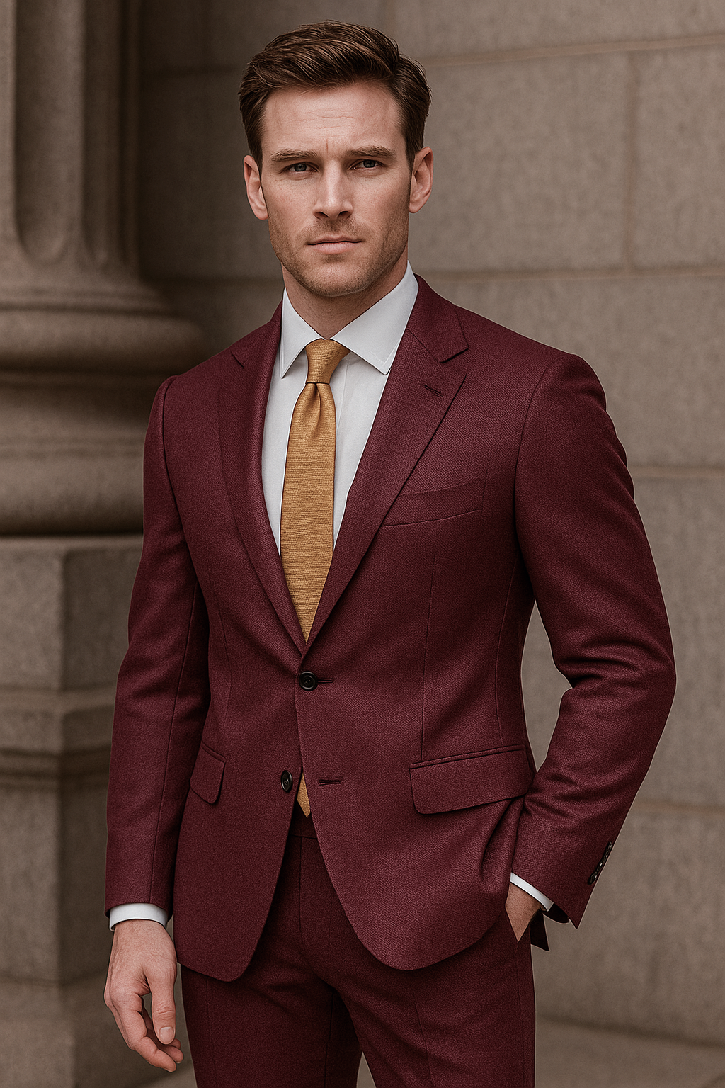 DARK BURGUNDY PLUM – CR60#33 Cassaro Fine Italian Fabric