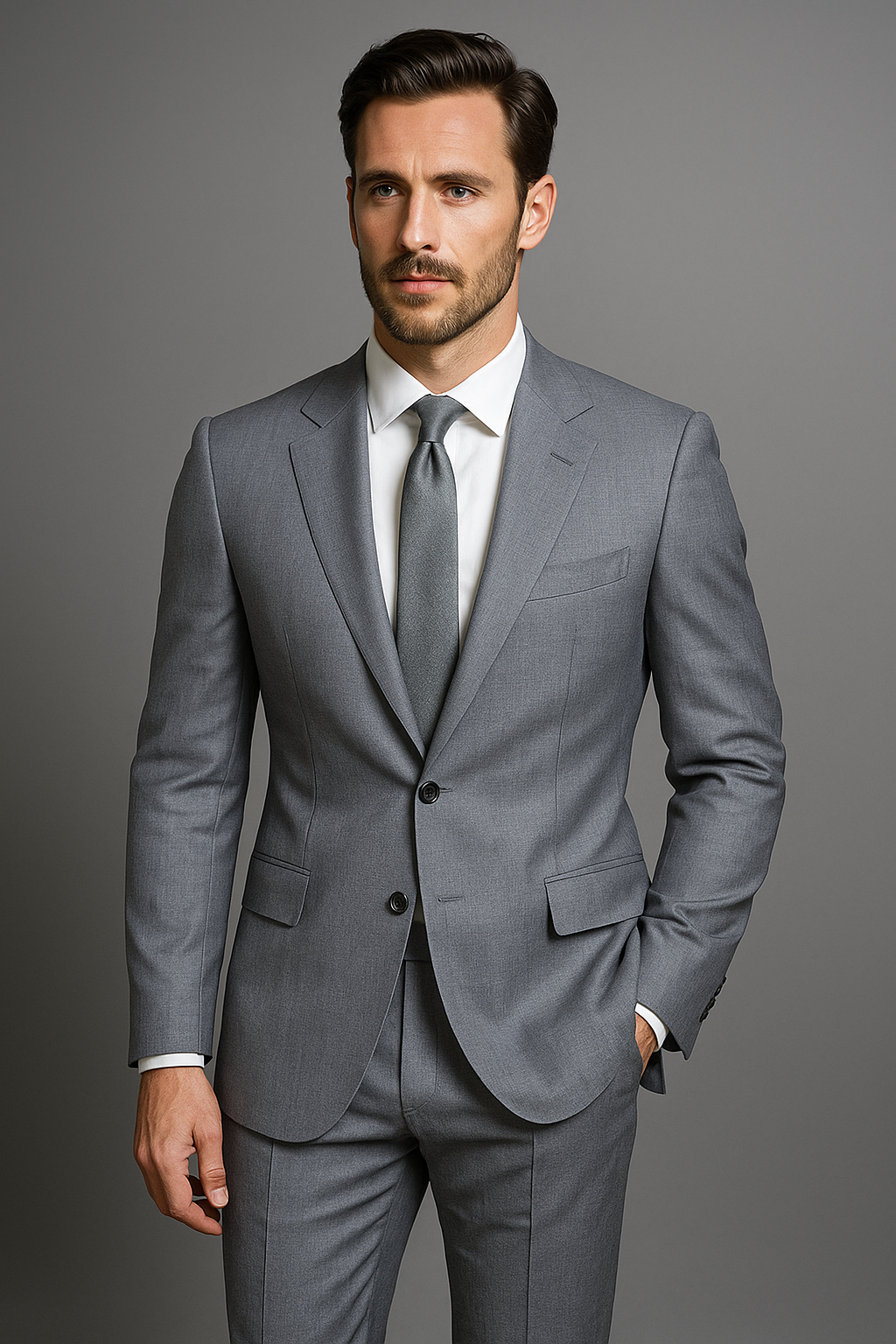 SLATE GRAY – CR60#10 Cassaro Fine Italian Fabric