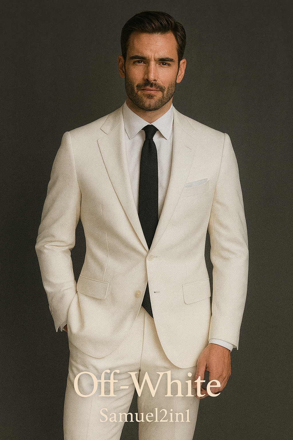 Off-White Suit Fabric (ET50-33) - Samuel2in1