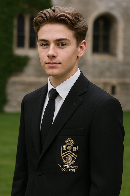 Winchester College Blazer with Embroidered Crest – Made to Order