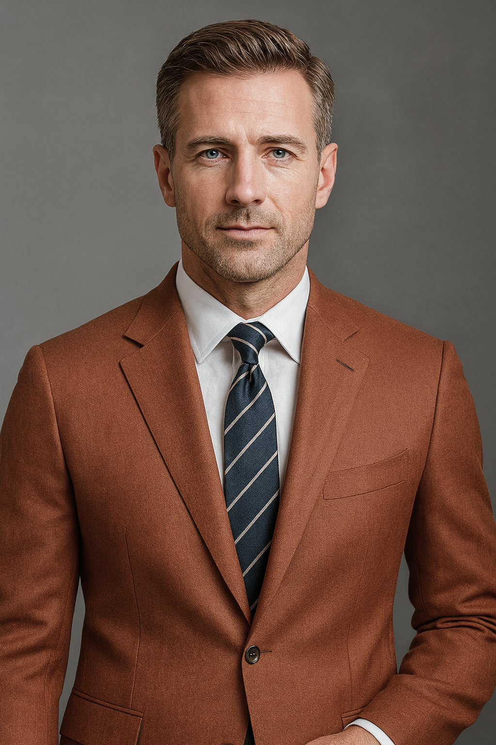 CHESTNUT BROWN – CR60#24 Cassaro Fine Italian Fabric