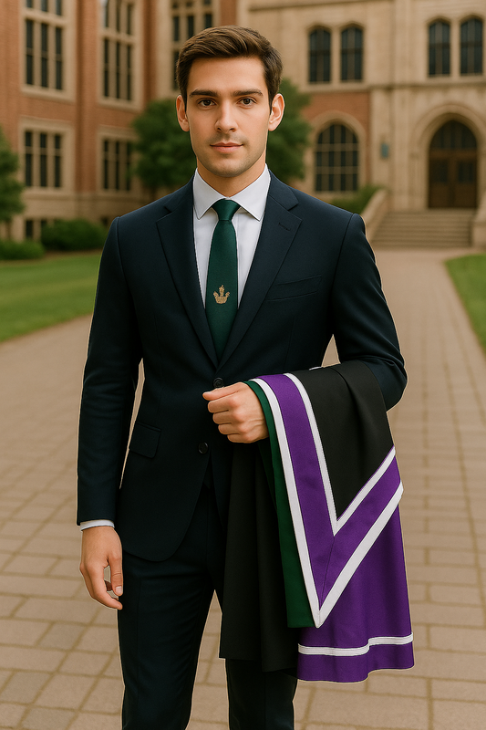 Imperial College London – Elegant Dark Graduation Suit