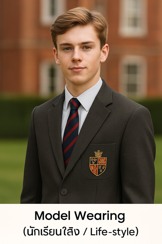 Eton College Blazer with Embroidered Crest – Made to Order