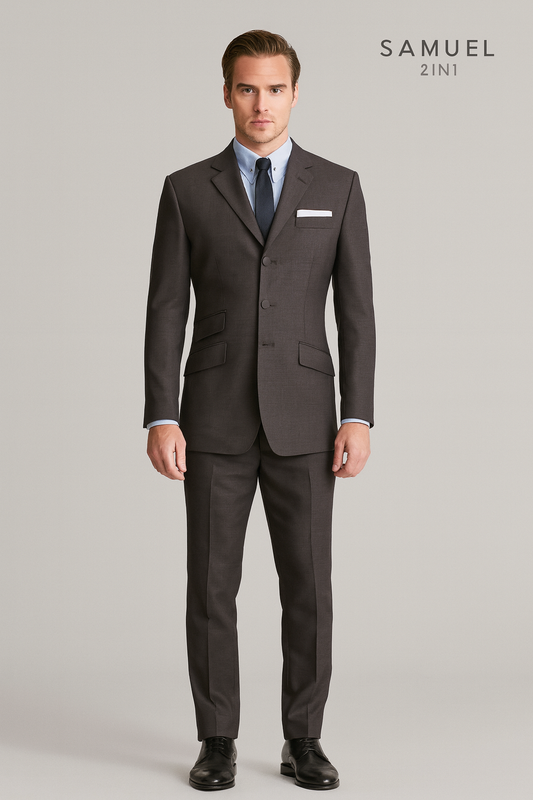 Samuel2in1  Dark gray  Mod Suit – Made to Order Premium Tailoring