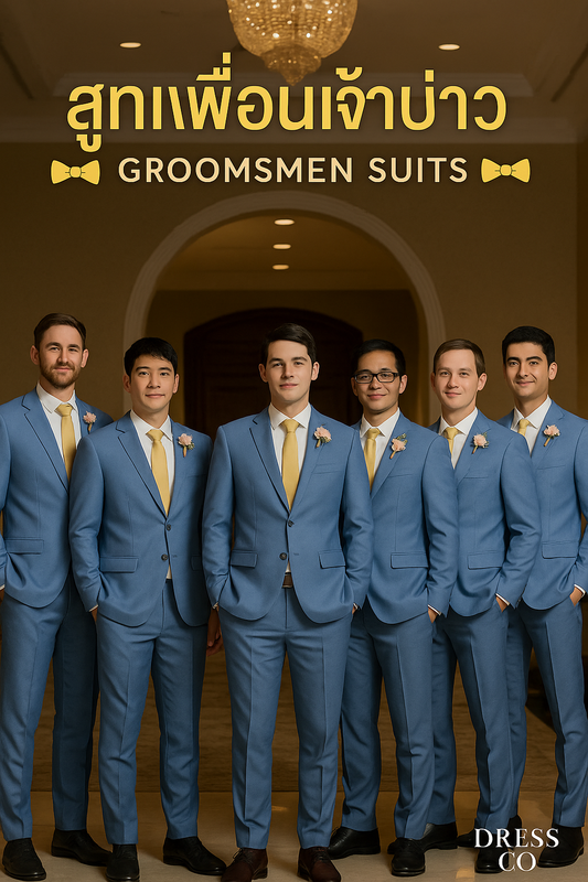 Made to Order Groomsmen Suits – Cashmere Blend Wool | Perfect Fit & Group Discount