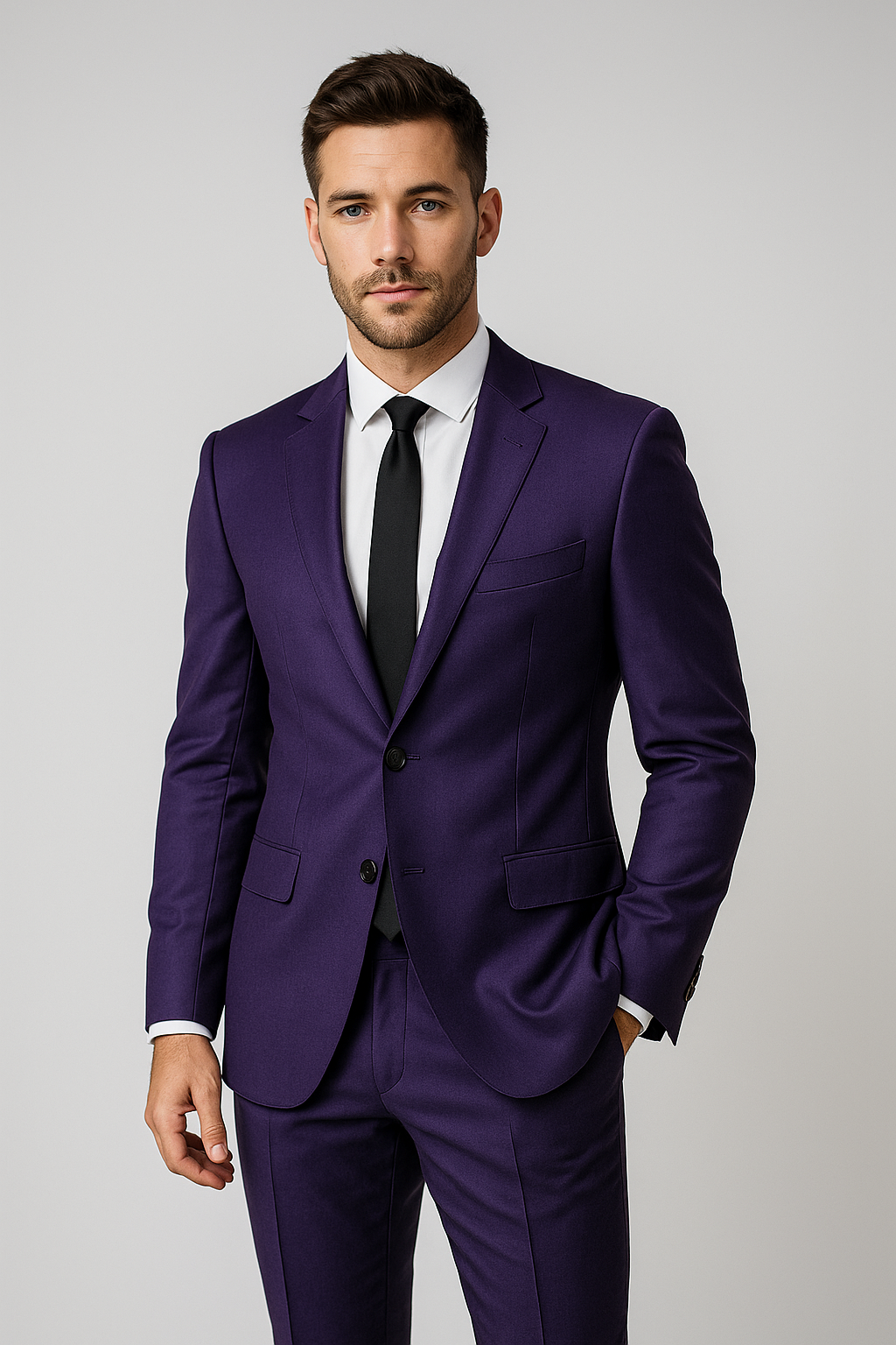 ROYAL PURPLE – CR60#34 Cassaro Fine Italian Fabric