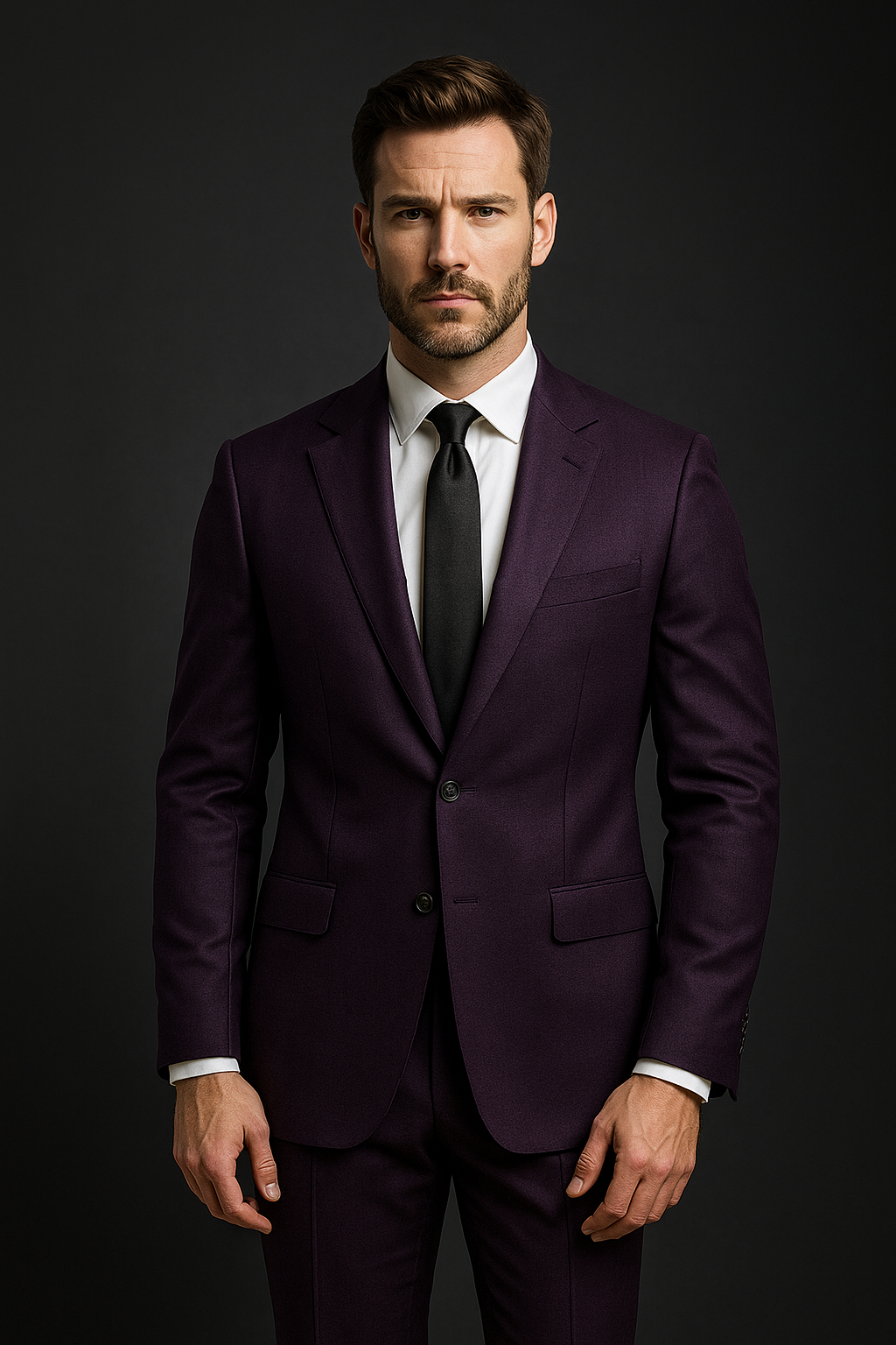 EGGPLANT PURPLE – CR60#36 Cassaro Fine Italian Fabric