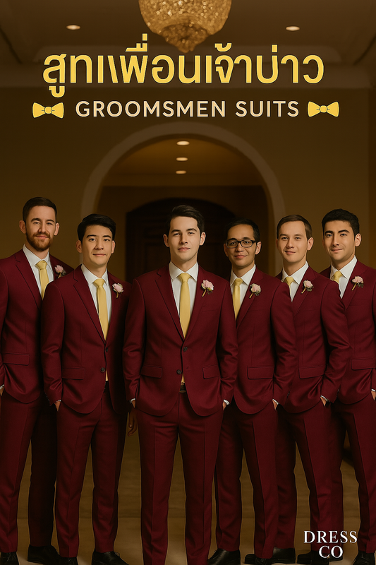 Made to Order Groomsmen Suits – Cashmere Blend Wool | Perfect Fit & Group Discount