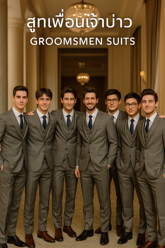 Made to Order Groomsmen Suits – Cashmere Blend Wool | Perfect Fit & Group Discount