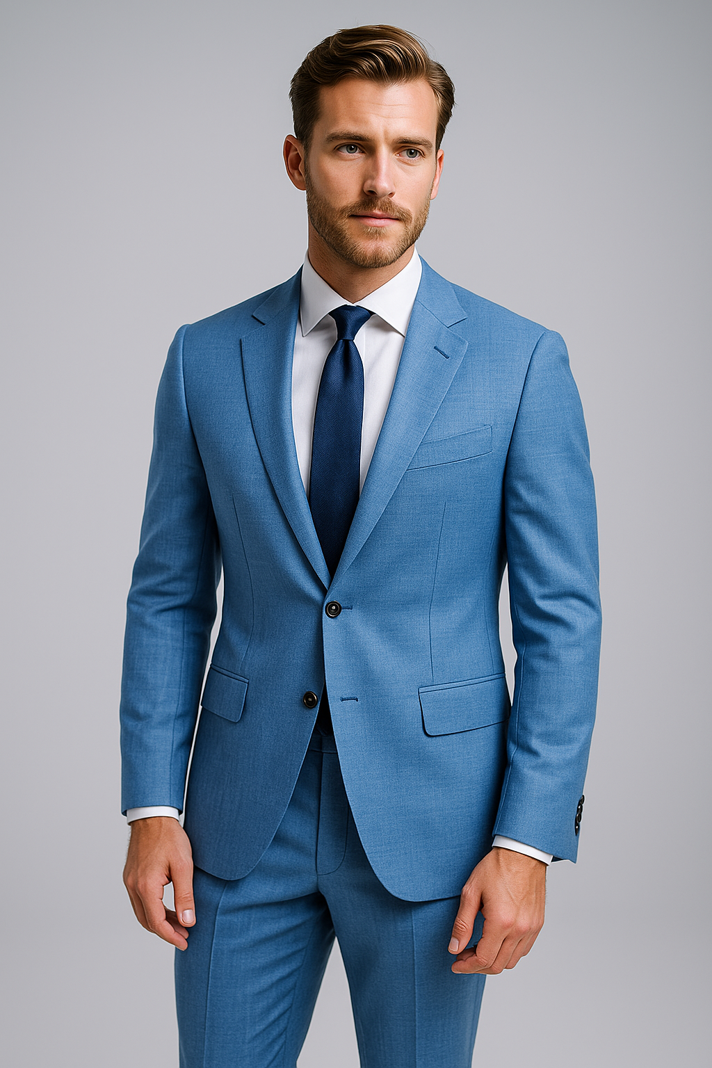 DUSTY SKY BLUE – CR60#21 Cassaro Fine Italian Fabric