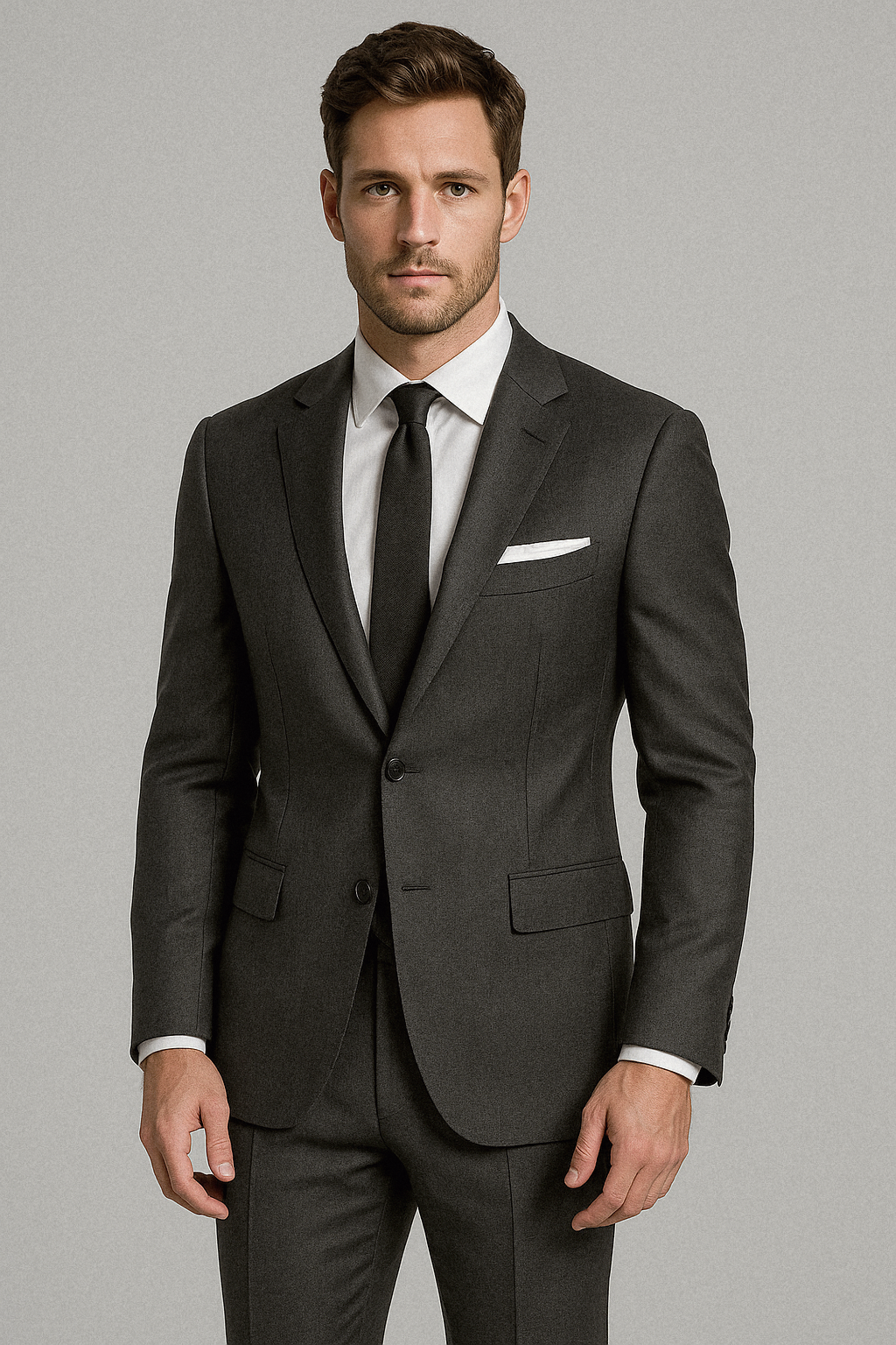 CHARCOAL GRAY – CR60#13 Cassaro Fine Italian Fabric